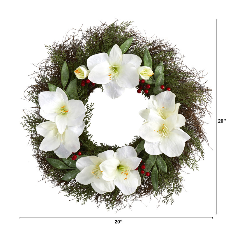 Faux Polyester 20'' Wreath
