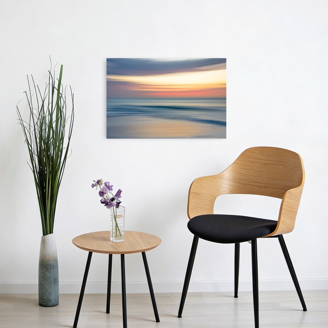 Soft Pastel Ocean Abstract Dreamy Peaceful Ocean Seascape Wall Art Print