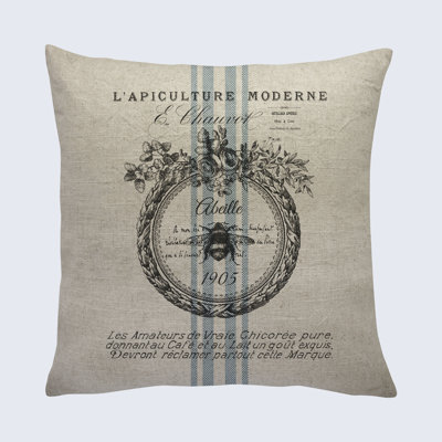 Arquan Bee Crest Throw Pillow