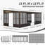 20 pi L 12 pi. D Solarium mural en aluminium