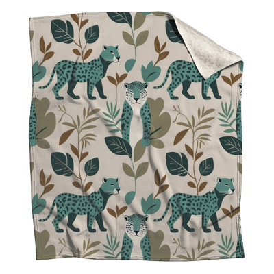Leopard Leaf Pattern Blankets