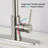 Stainless Steel Pull Down Kitchen Faucet With Soap Dispenser-118350768
