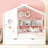 Wooden Twin Size House Bed With Trundle-1210314421