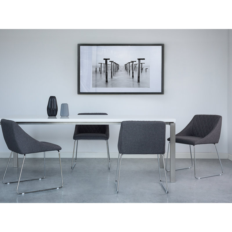 Kirkhill Upholstered Dining Chair, Dark Grey