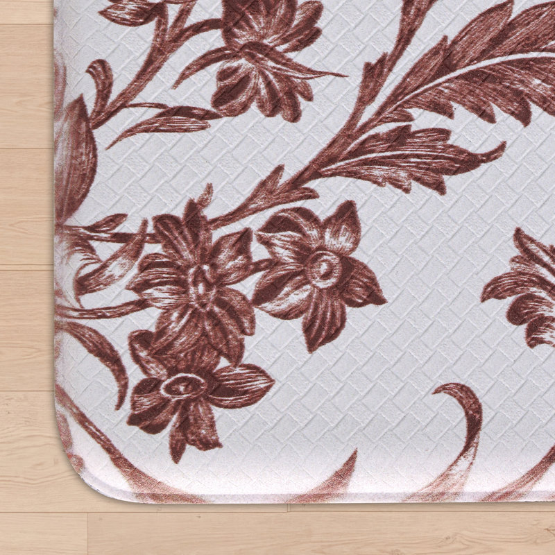 Tapis de cuisine Laura Ashley Amberley Merry Christmas, 17.5" x 48", Rouge
