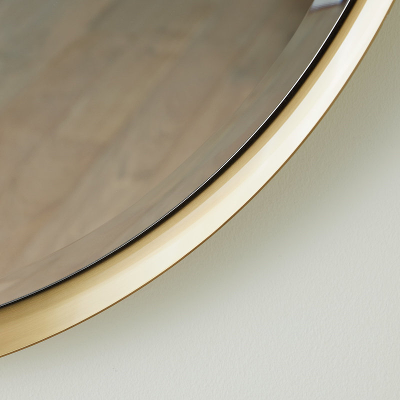 Hudson Mirror-Brass-Sm