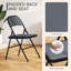 Chaises pliantes en métal avec chaises pliantes en velours côtelé -1097727375-1097727373