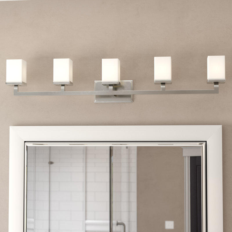 Flanigan 5 - Light Dimmable Vanity Light, Brushed Nickel