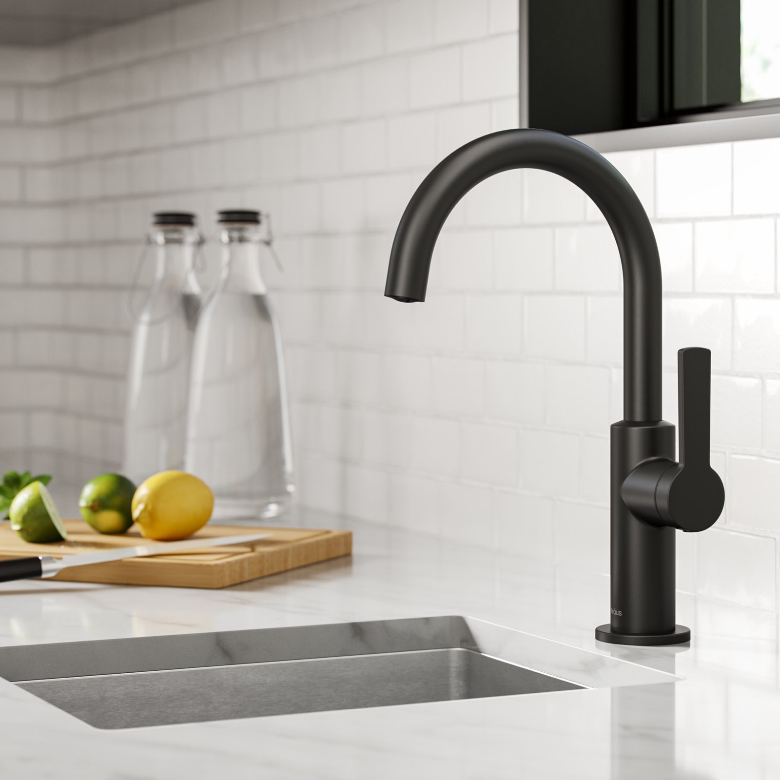 Oletto Bar Faucet, Matte Black