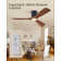 52" 3 - Blade Standard Ceiling Fan With Remote Control And LED Light, Silent Breeze For All Seasons