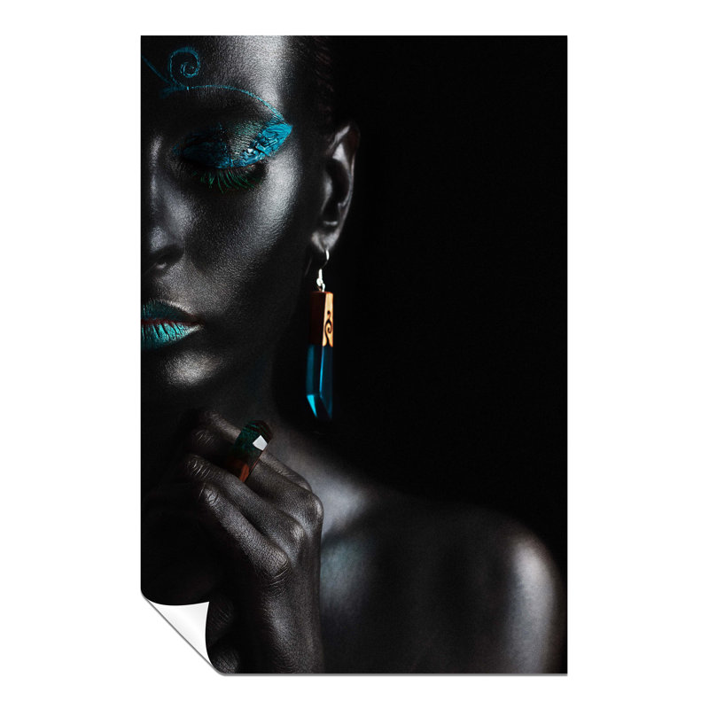 Woman Closed-Eyes - No Frame Print, 31cm H x 20cm W x 0.5cm D