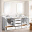Meuble-lavabo 72 po, meuble-lavabo avec cadre en bois massif, comptoir autoportant avec double cuve-671296735-671296728
