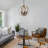 Meredith 3 - Light Brown Sphere Pendant
