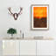 Orange Sunset Abstract - Picture Frame Painting Print-56925282-56925285