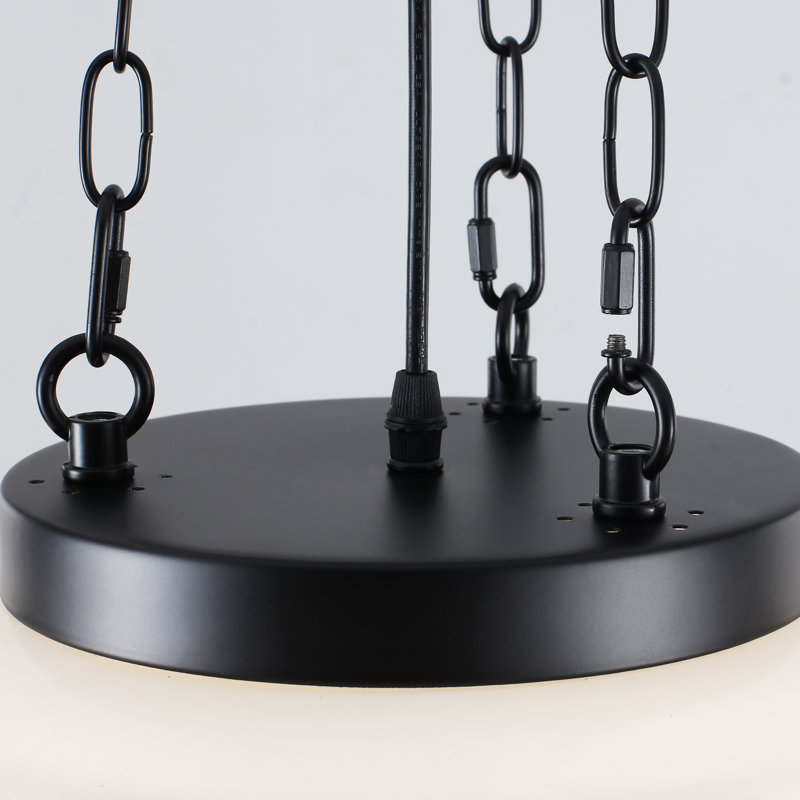 Luminaire suspendu 1 lumière avec abat-jour en verre vert menthe / vert clair pour la chambre à coucher, salle à manger, couloir, îlot de cuisine Baptiste Belby