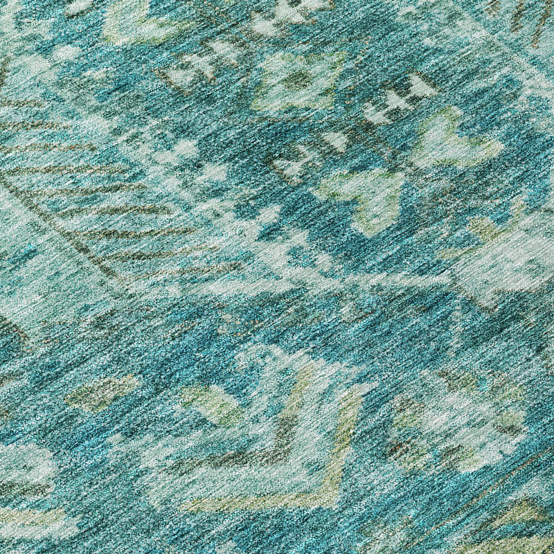 Machine Washable Indoor/Outdoor Jadiel ACN2356 Traditional Rug, Rectangle 9' x 12'