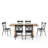 Heymann Trestle Dining Table with Steel Chairs-55036184