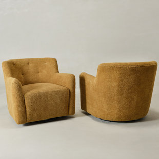Upholstered Swivel Armchair