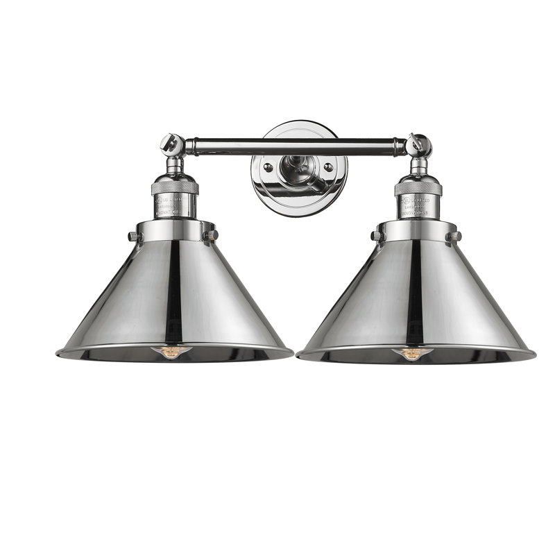 Éclairage pour salle de bain à intensité variable 2 lumières Reppert, Ampoule DEL 6 watts Vinage, Chrome poli, Chrome poli