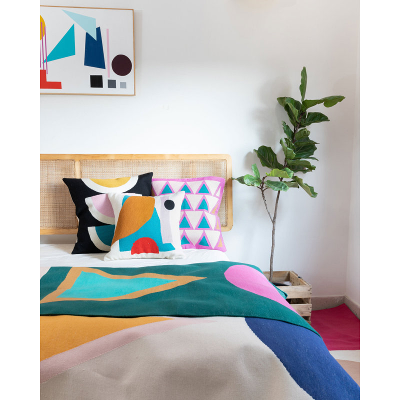 Viola Wool Square Pillow Cover