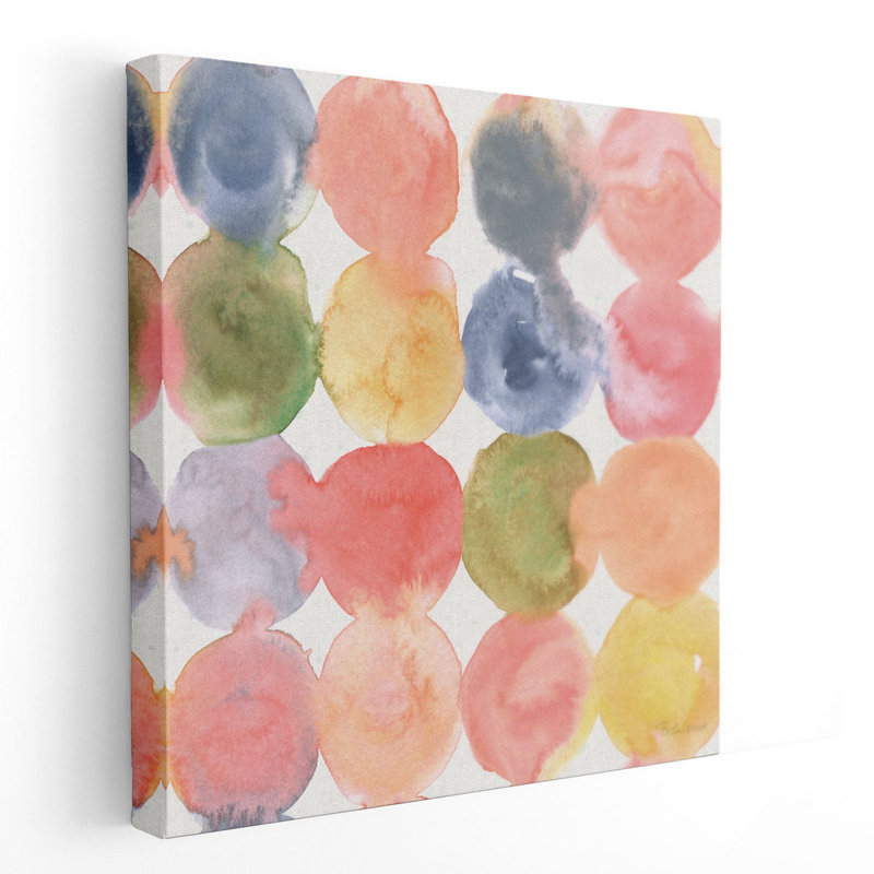 Floral Focus Pattern VIII - Canvas Print Wall Art, 24" H x 24" W