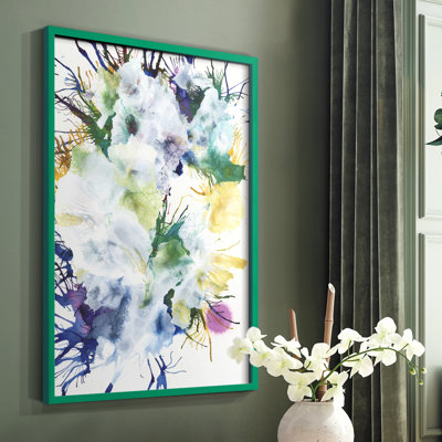 «Like An Iris II», reproduction encadrée - bois massif