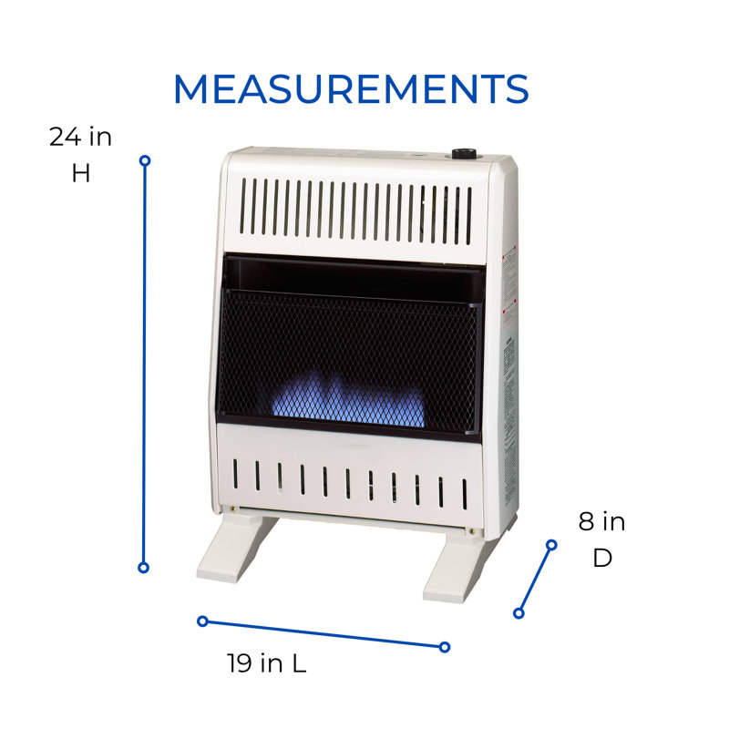ProCom Heating  Ventless Blue Flame Heater-20,000BTU, Manual Control