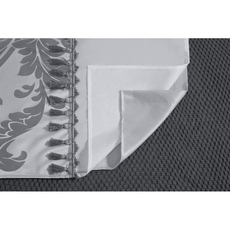 Royale Room Darkening Curtain Pair, Silver/Gray