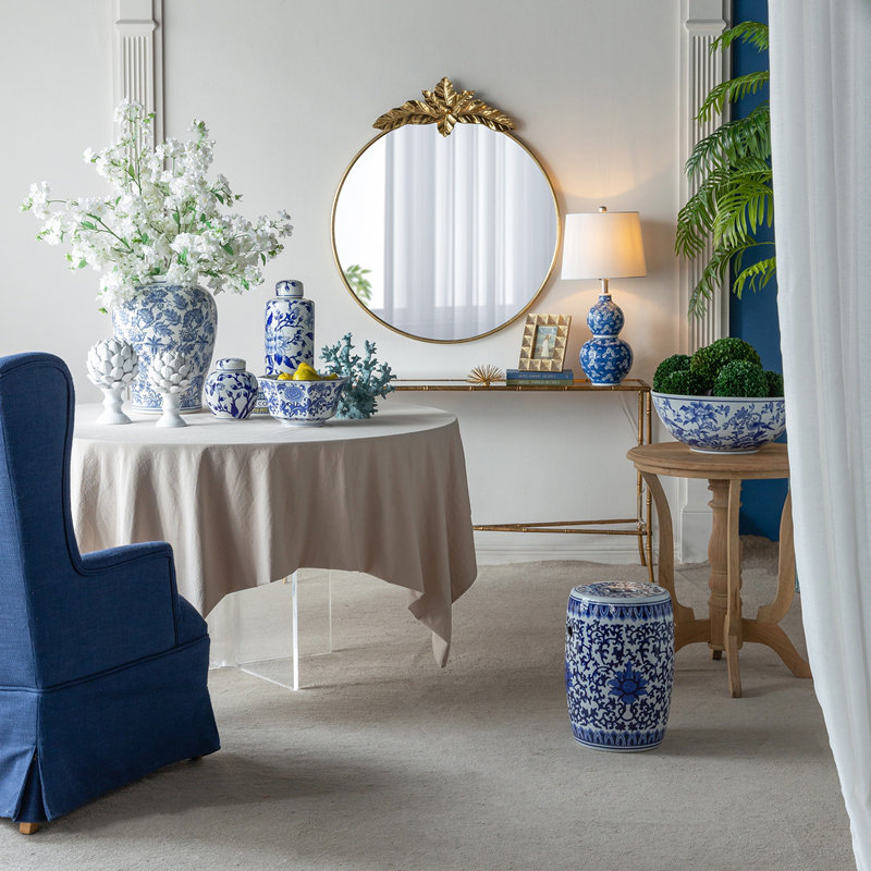 Miroir rond en fer