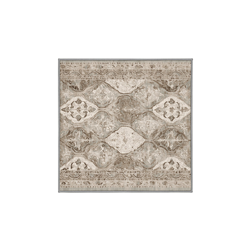 Tapis gris lavable à la machine
