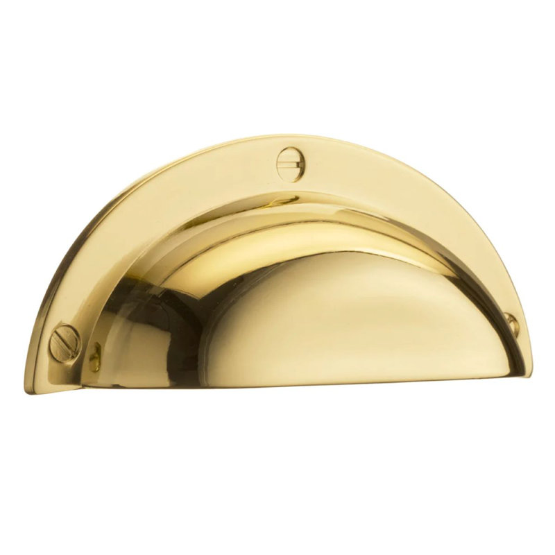 Cup pull, Polished Brass