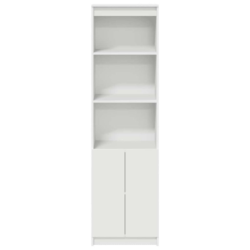 Highboard 50X35x180 Cm Engineered Wood, White