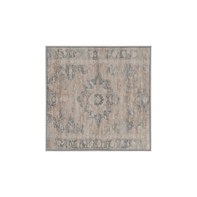 Tapis gris lavable à la machine