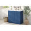 Meuble-lavabo autoportant de 36 po avec lavabo en céramique, armoire de rangement avec 2 tiroirs et tablette en bois massif et panneau de fibres à densité moyenne