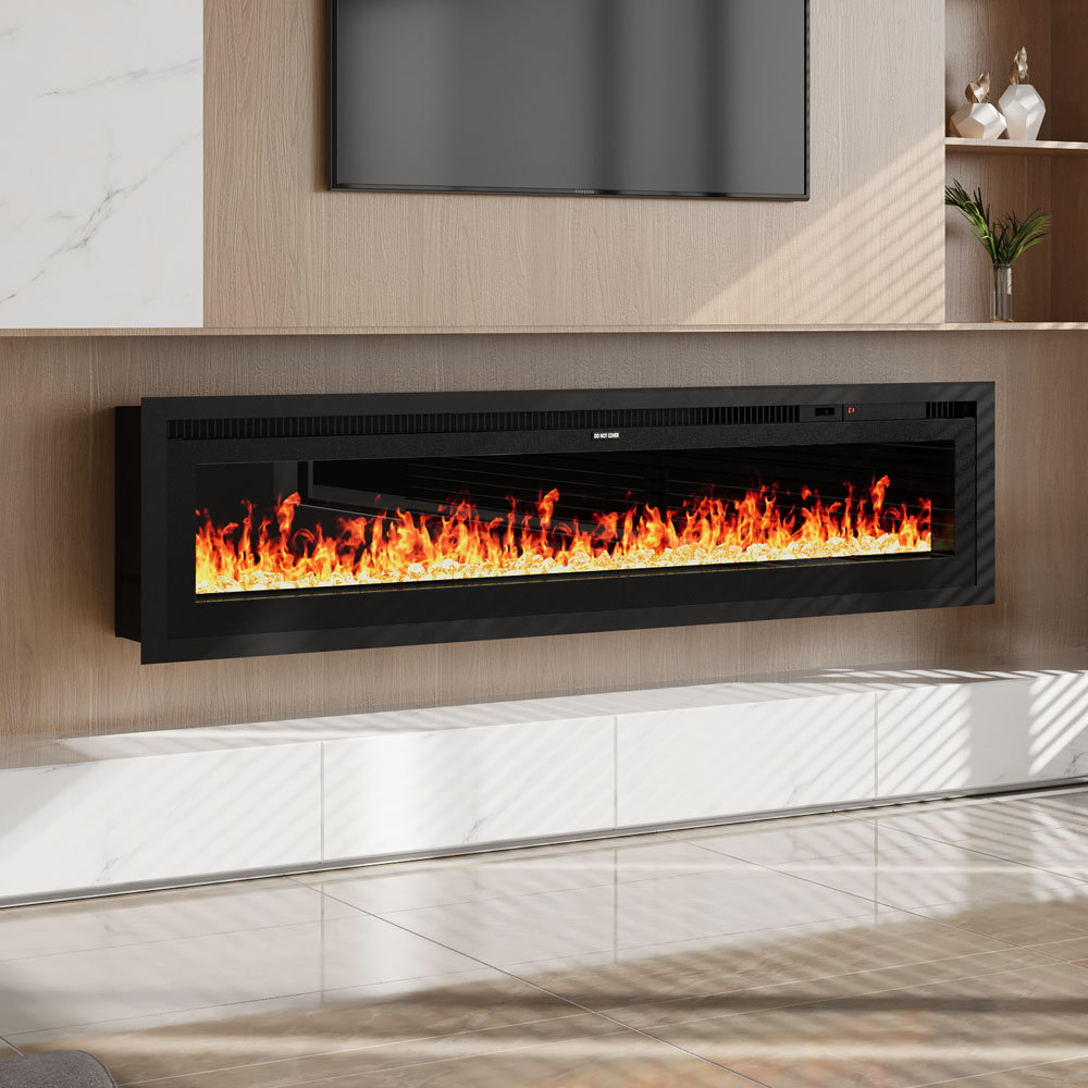 Electric Fireplace with Remote Included, 12 Flame Colours
