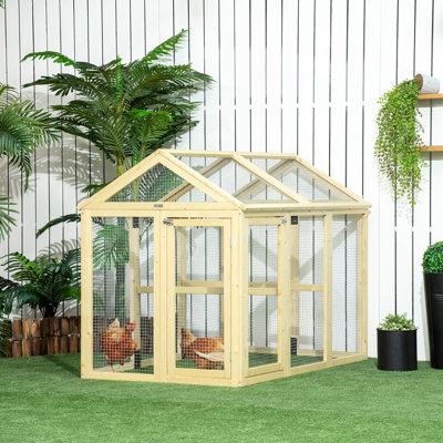 Poulailler, extérieur en bois pour 1 à 3 poulets, basse-cour, spacieux, combinable avec des perchoirs et des portes, peinture de revêtement résistante aux intempéries