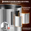 Urne à café commerciale à grande capacité - Chauffe-boissons à double paroi en acier inoxydable - Comprend un panier-filtre - Idéal pour la restauration, le buffet, la fête, le mariage, les événements professionnels - 110 tasses, 16 litres