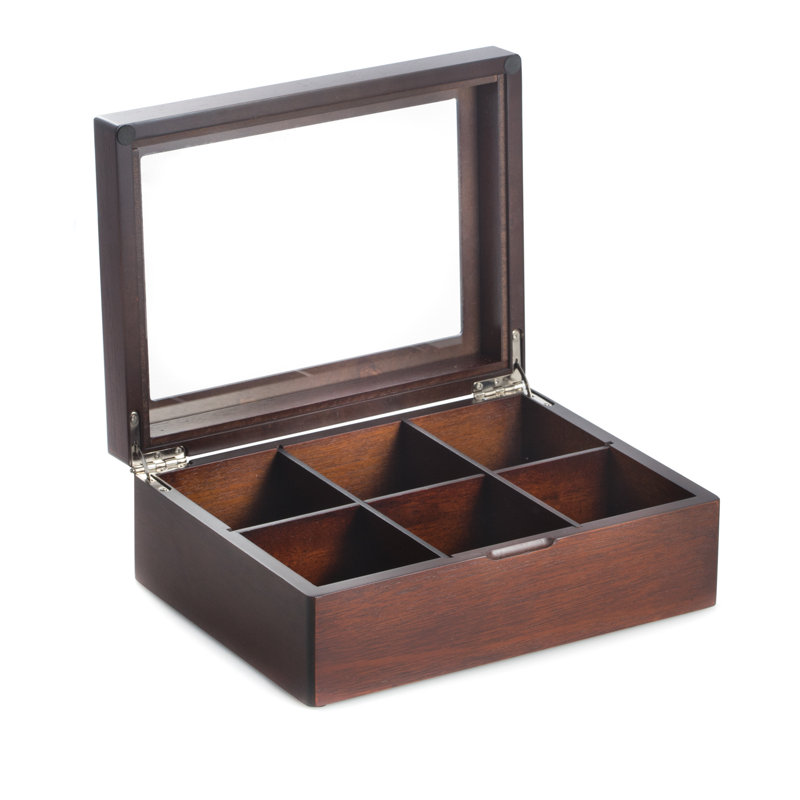 Red Barrel Studio® Arkim Wood Tea Box