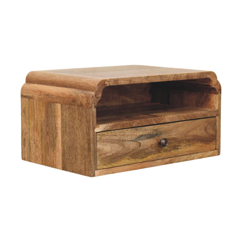 45cm W Solid Wood Bedside Table