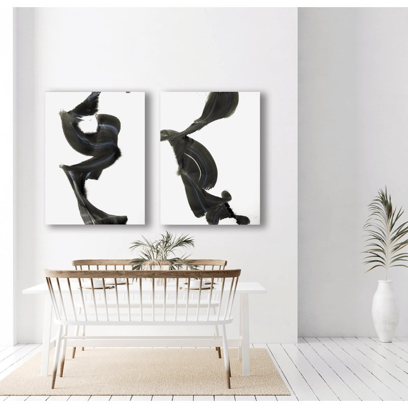 Silhouette Set by John Beard - Artist Enhanced Canvas Print, 24" H x 40" W x 1.5" D