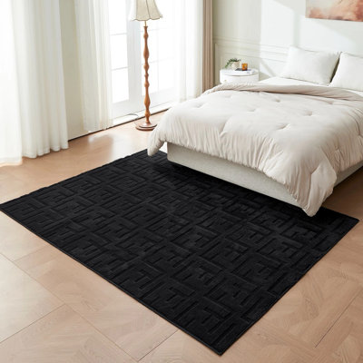 Rectangle Geometric Area Rug