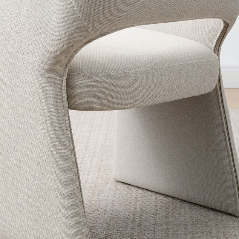 Chaise rembourrée imperméable en tissu, Beige