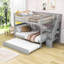 Lit superposé double au-dessus de double avec lit gigogne simple et escalier Lynnbrook-1986364236