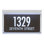 Metallic Crystal LED Lighted Futura Engraved 2-Line Address Sign