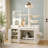 50.6" Cat Tree with Litter Box Enclosure and Storage