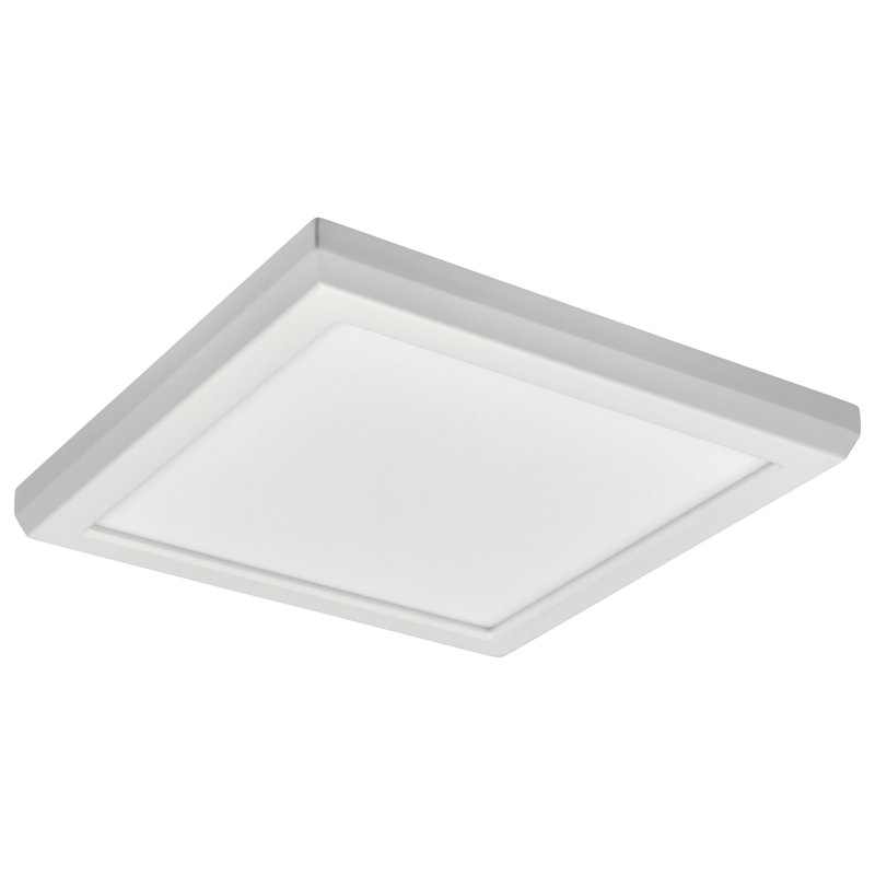 White Aluminum 7" Square Flush Mount LED Light