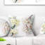 Bouquet de fleurs blanches - coussin à imprimé floral-29597832-29597836