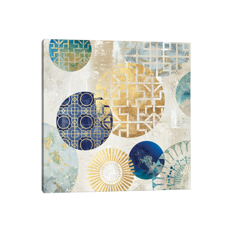 Gold Rings I by Aimee Wilson - Wrapped Canvas Painting, 30.48 cm H x 30.48 cm W