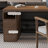 Light-walnut L-Shaped Solid Wood desks-107520323-107520324
