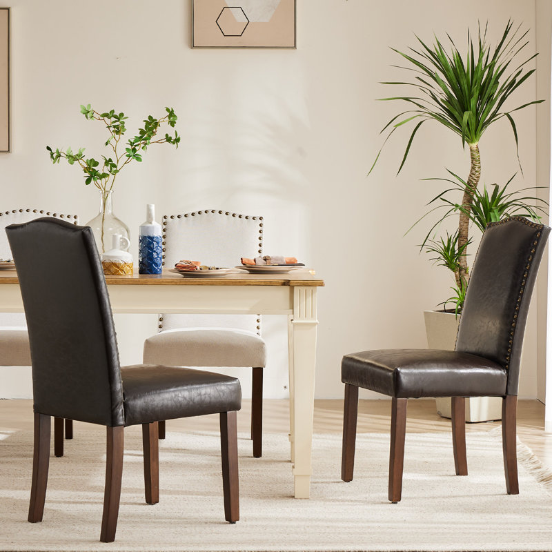 Chaise parsons Criselle, Brun, 2